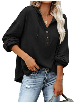 Womens cozy hotsell henley sweatshirt