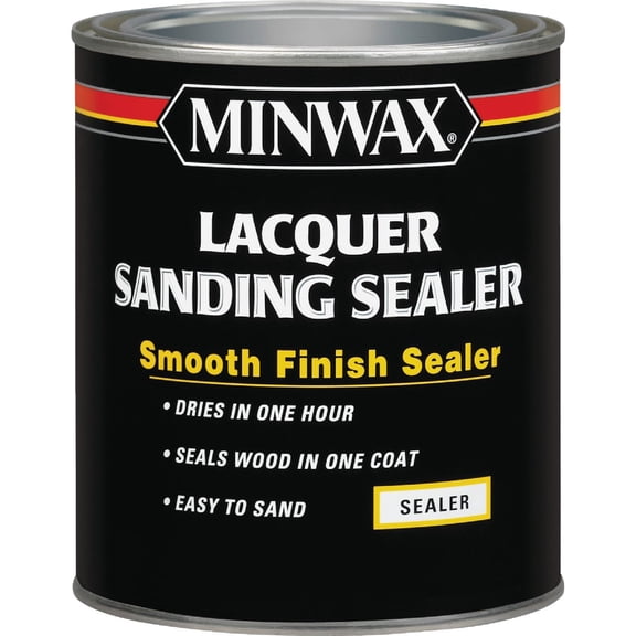 Minwax Lacquer Sanding Sealer Finish - Clear, Smooth - 1 Qt