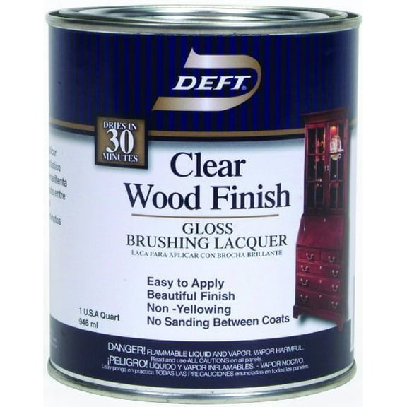 Paint Sundries Solutions Deft Lacquer Gloss - Clear - 1 Quart
