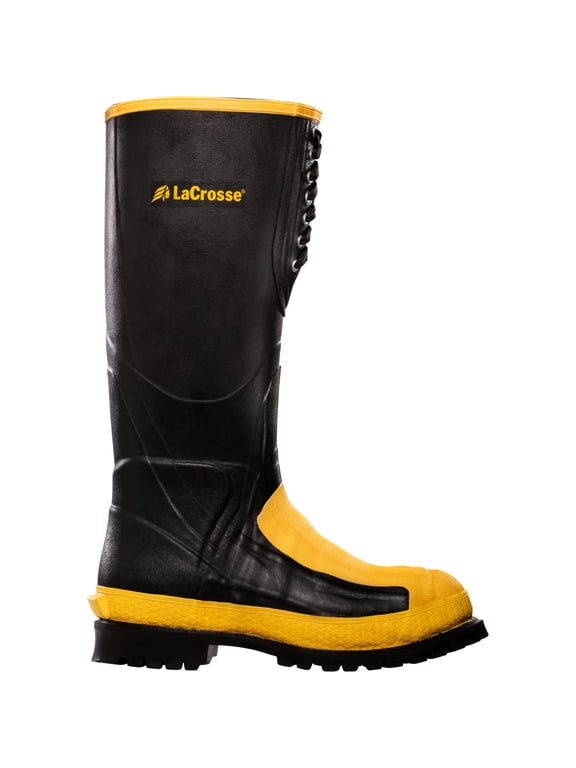 WORK Men's 16" Meta Pac AP Alloy Toe Internal Metatarsal Guard PR Waterproof Work Boot Black - 00228265