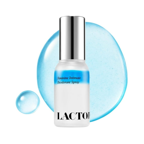 LACTOMEDI Feminine Intimate Deodorant Spray | pH Balancing Spray | Artificial Fragrance-Free | Clinically Formulated for Odor Neutralization | Gentle, and Convenient | 1.01 fl oz (Aqua bloom)