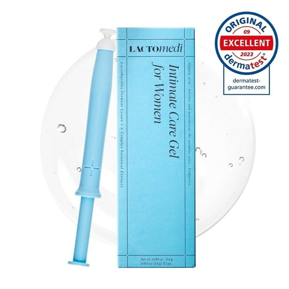 Lactomedi Intimate Care Gel, 3-Day Vaginal Probiotic Treatment, Yeast Infection Relief, pH Balance, 3 Applicators
