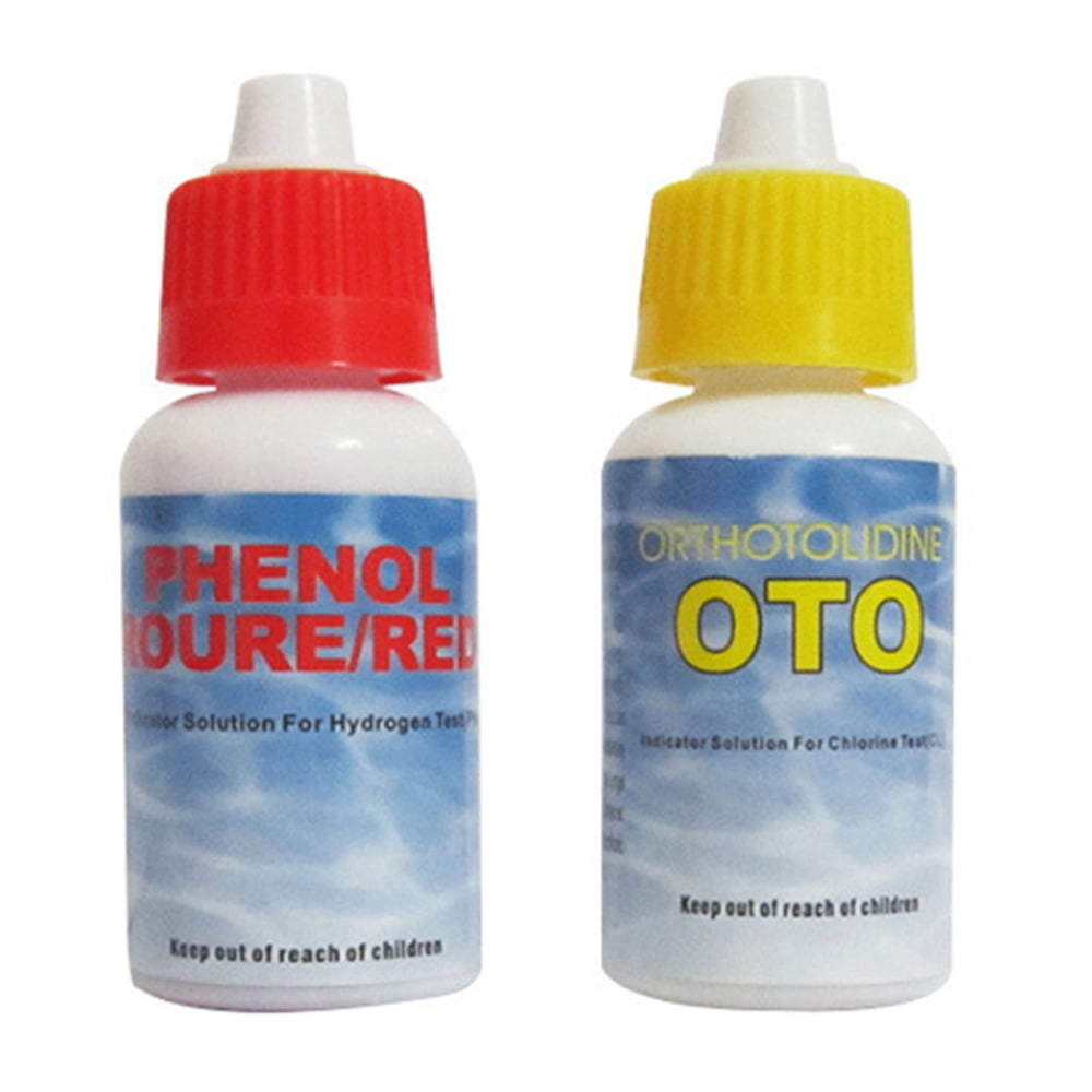 LADAEN 2Way Swimming Pool Test Kit OTO and Phenol Red Test Solutions
