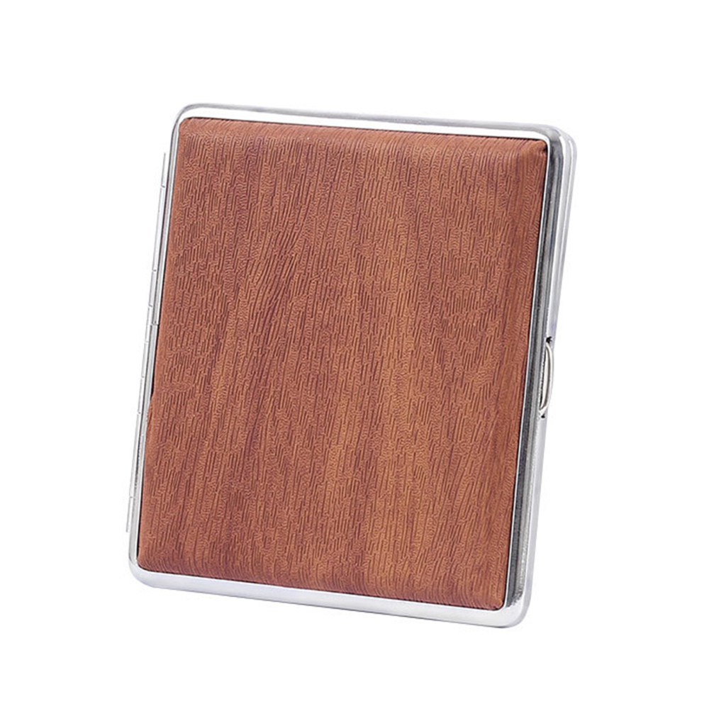 LADAEN Metal Fliptop Cigarette Case Antiwrinkle Tabacco Holder Box