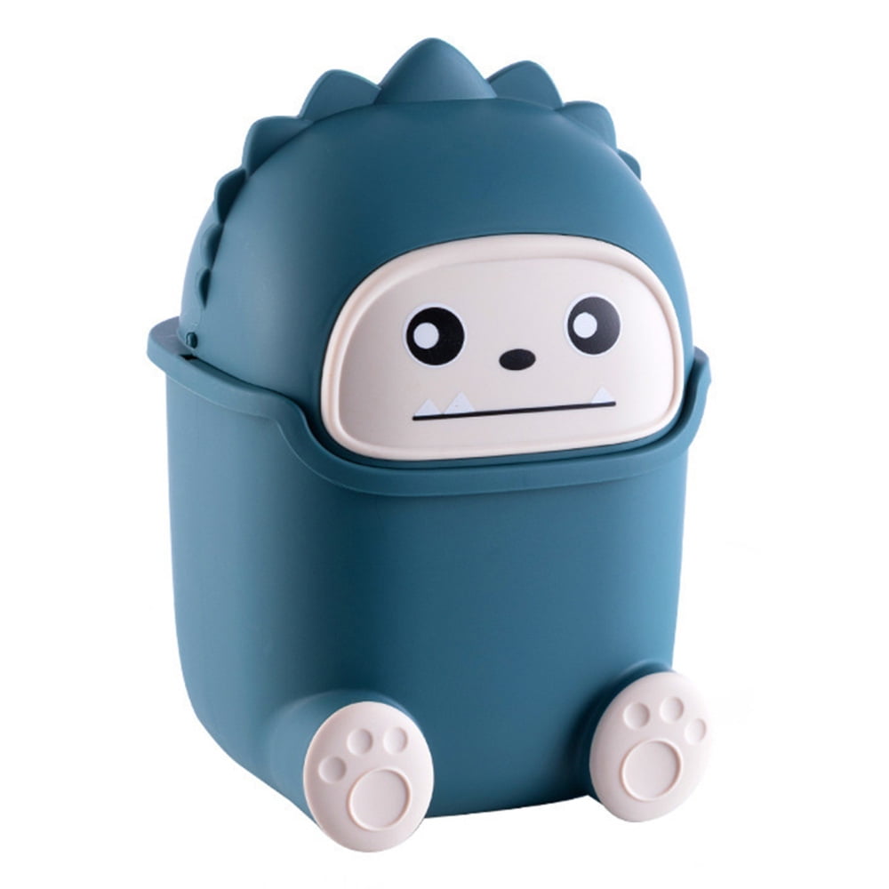 LADAEN Mini Desktop Trash Waste Baskets with Lid Garbage Container Bin