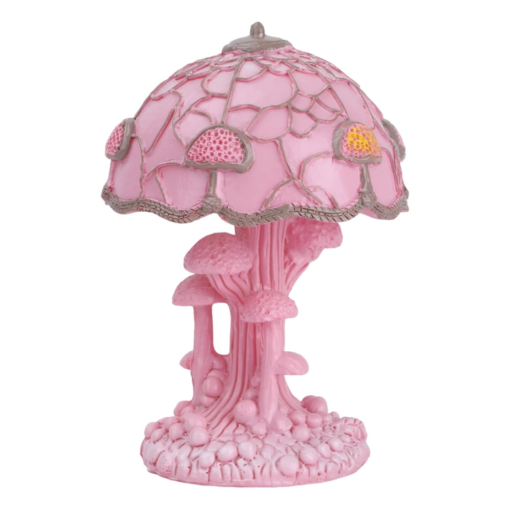 LADAEN Painting Mushroom Table Lamps Nightstand Aesthetic Decorative Bedside Table Light for