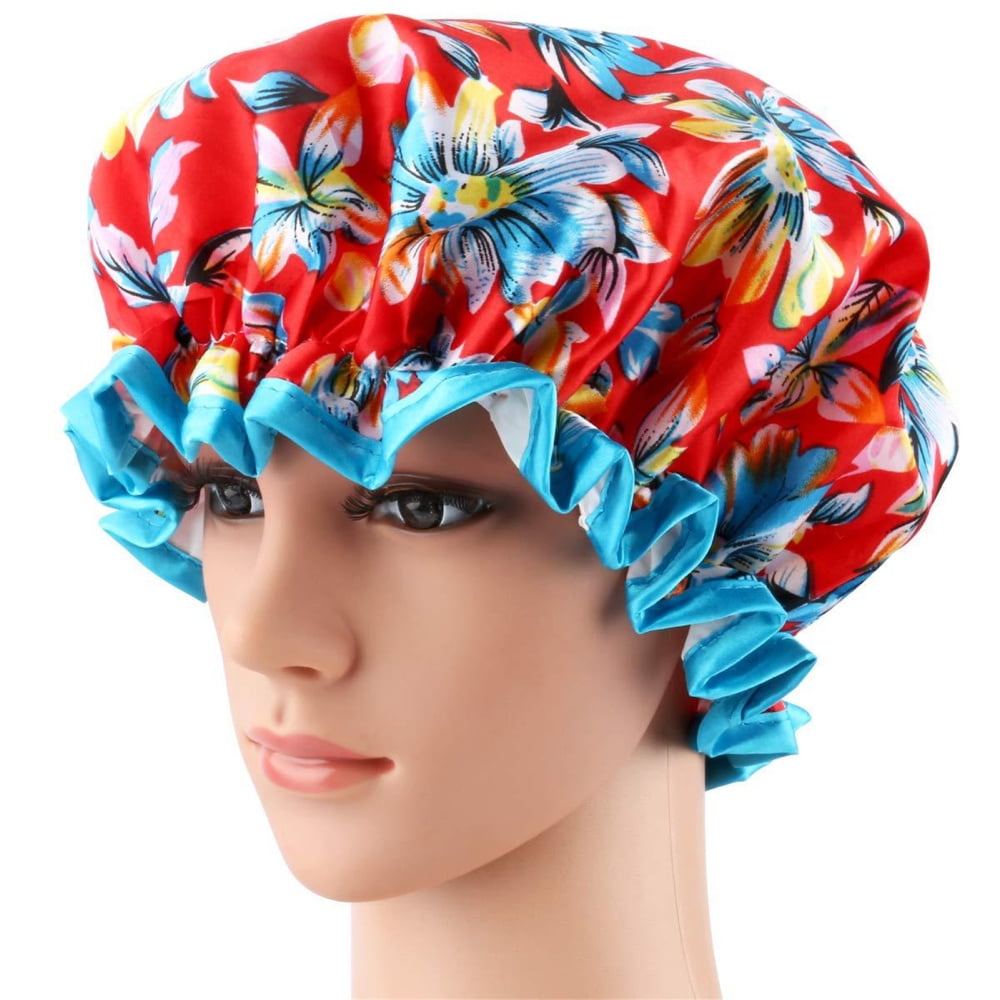 LADAEN Waterproof Shower Cap Effectively Prevent Your Hair From Getting