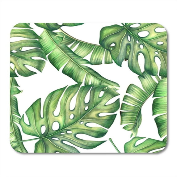 LADDKE Abstract Seamless Exotic Pattern with Tropical Leaves Aloha Art Background Mousepad Mouse Pad Mouse Mat 9x10 inch
