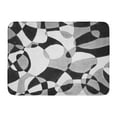 thumbnail image 1 of LADDKE Abstractart Hand Black White and Grey Abstract Interlocking Circles Abstractdesign Doormat Floor Rug Bath Mat 23.6x15.7 inch, 1 of 1