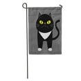 thumbnail image 1 of LADDKE Black Kitten Cat Yellow Eyes Cute Cartoon Funny Character Kawaii Garden Flag Decorative Flag House Banner 12x18 inch, 1 of 2
