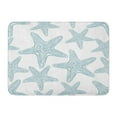 thumbnail image 1 of LADDKE Blue Seashells Starfish Pattern in Nautical Sea Aloha Doormat Floor Rug Bath Mat 23.6x15.7 inch, 1 of 1