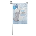 thumbnail image 1 of LADDKE Blue Welcome Baby Boy Elephant Balloons Announcement Arrival Birth Garden Flag Decorative Flag House Banner 12x18 inch, 1 of 2