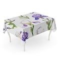 thumbnail image 1 of LADDKE Botanical Watercolor Iris Flower Artistic Beautiful Bloom Blossom Botany Tablecloth Table Desk Cover Home Party Decor 60x104 inch, 1 of 1