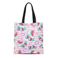 thumbnail image 1 of LADDKE Canvas Tote Bag Colorful Glam Cute Glamour Roller Skates Girls Sport Love Durable Reusable Shopping Shoulder Grocery Bag, 1 of 1