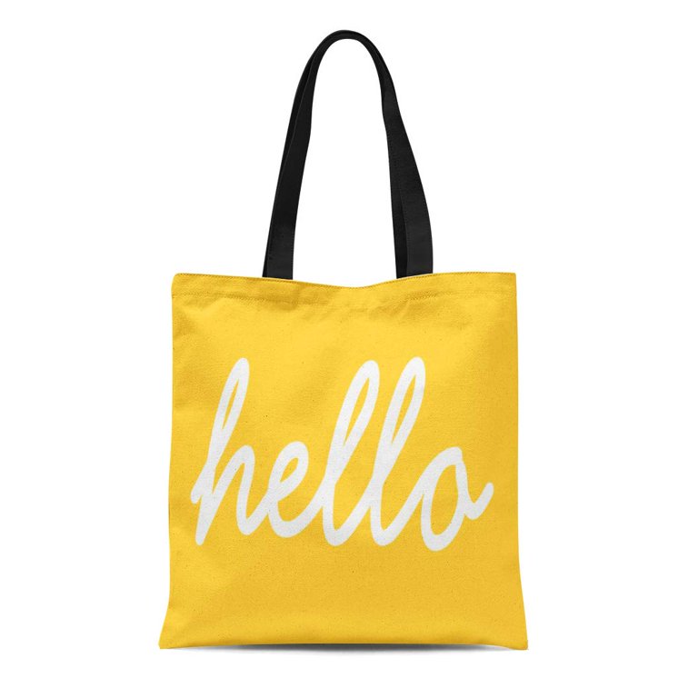 Custom Canvas Tote Bags - Tote Bag Engraved with Modern Monogram