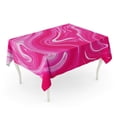 thumbnail image 1 of LADDKE Colorful Cream Abstract Sweet Pink Candy Watercolor Ink Artistic Tablecloth Table Desk Cover Home Party Decor 52x70 inch, 1 of 1