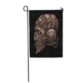 thumbnail image 1 of LADDKE Fantastic Character in Helmet Mask Black and White Cyberpunk Steampunk Garden Flag Decorative Flag House Banner 12x18 inch, 1 of 1