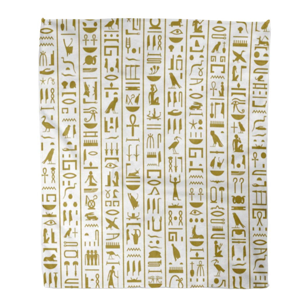 Egyptian Print Pattern Blanket