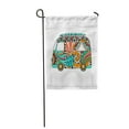 thumbnail image 1 of LADDKE Hippie Vintage Car Mini Van in Zentangle Colorful Bus Hippy Color Retro 1960S Garden Flag Decorative Flag House Banner 12x18 inch, 1 of 1
