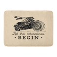 thumbnail image 1 of LADDKE Let The Adventures Begin Inspirational Motorcycle for Mc Sign Doormat Floor Rug Bath Mat 23.6x15.7 inch, 1 of 1