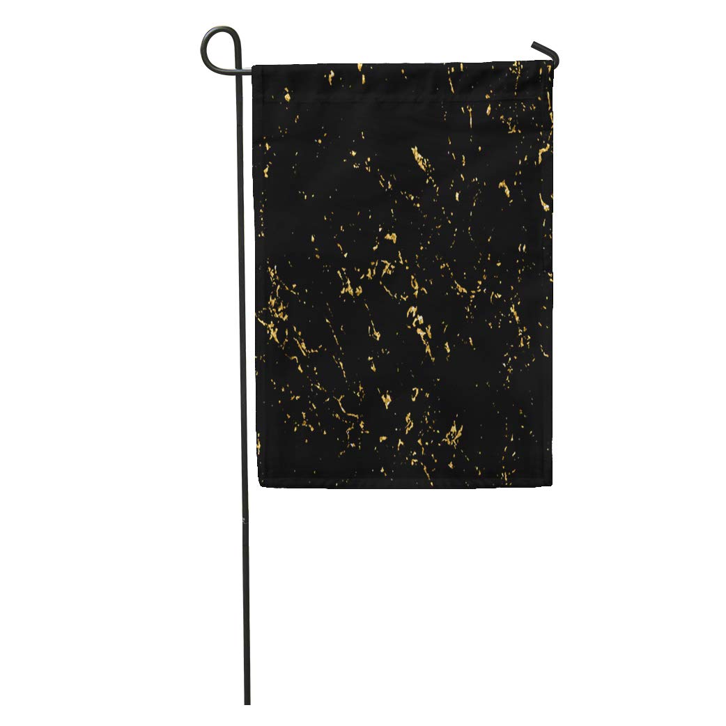 LADDKE Marble Gold Patina Scratch Golden Sketch to Create Distressed Effect Overlay Distress Grain Graphic Garden Flag Decorative Flag House Banner 28x40 inch - image 1 of 2