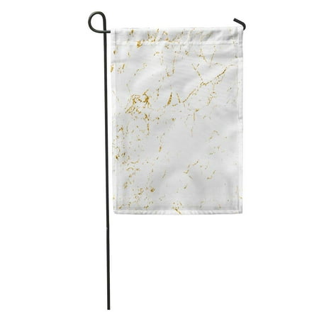 LADDKE Marble Gold Patina Scratch Golden Sketch to Create Distressed Effect Overlay Distress Grain Graphic Garden Flag Decorative Flag House Banner 28x40 inch