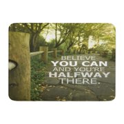 LADDKE Motivation Inspiration Saying Inspirational Work Doormat Floor Rug Bath Mat 30x18 inch