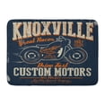 thumbnail image 1 of LADDKE Motorcycle Graphics Vintage Custom Racer Tee York Doormat Floor Rug Bath Mat 23.6x15.7 inch, 1 of 1