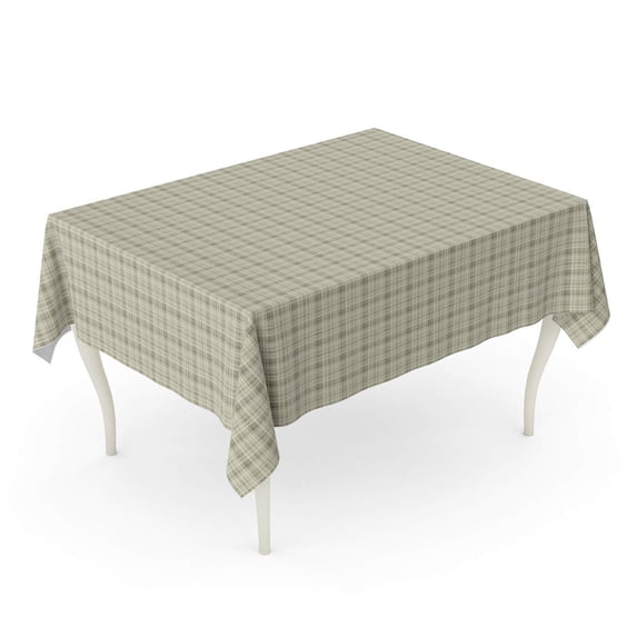 LADDKE Panel Plaid Printing Pattern Gradient Tablecloth Table Desk Cover Home Party Decor 60x84 inch