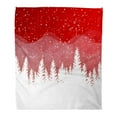thumbnail image 1 of LADDKE Throw Blanket 50x60 Inches Silver Beautiful Christmas Winter on Red White Snow Snowflakes Tree Beauty Warm Flannel Soft Blanket for Couch Sofa Bed, 1 of 1