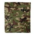 thumbnail image 1 of LADDKE Throw Blanket Warm Cozy Print Flannel Camouflage Pattern Classic Masking Camo Green Brown Black Olive Colors Forest Comfortable Soft for Bed Sofa and Couch 58x80 Inches, 1 of 1