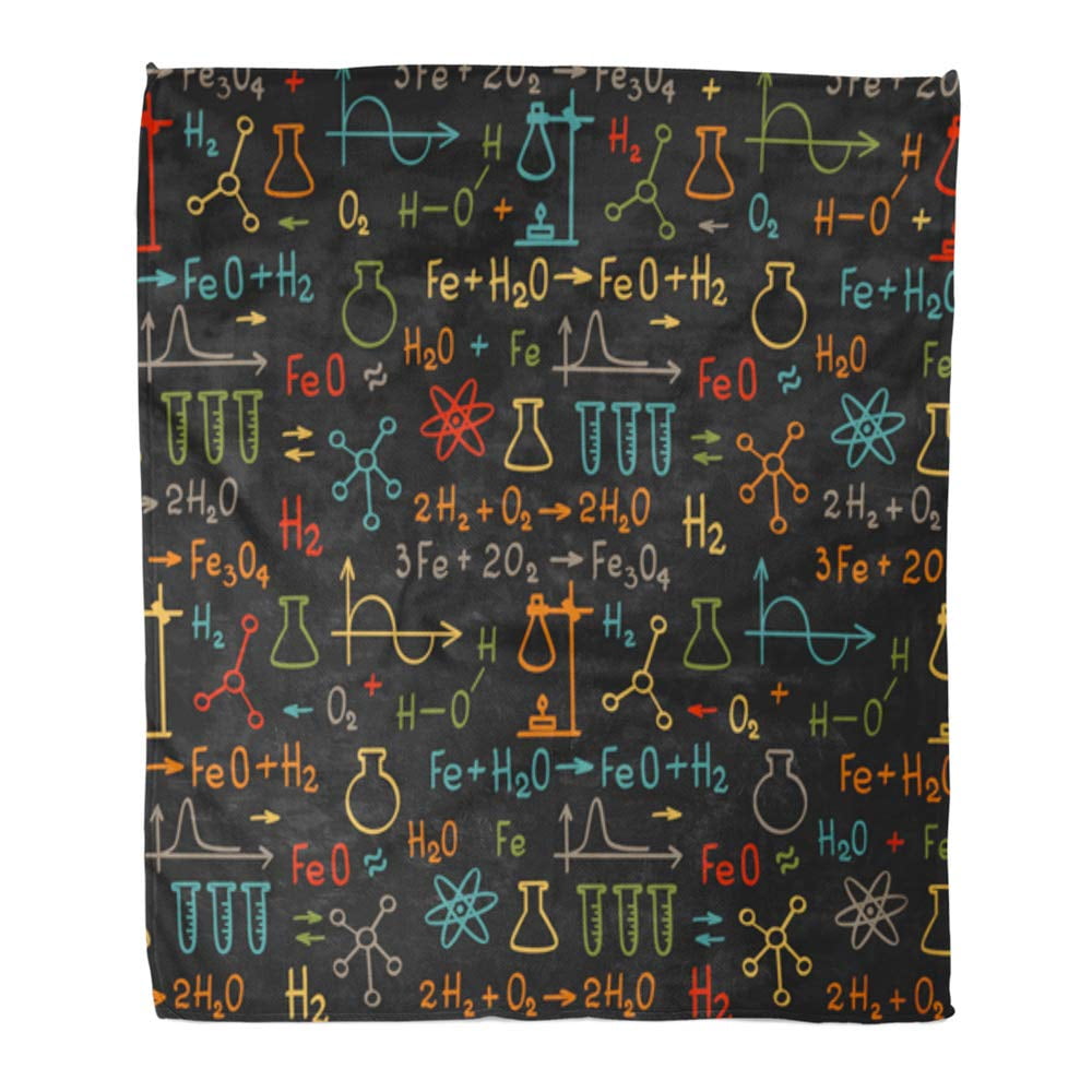 Pattern Print Chemistry Science Hooded Blanket