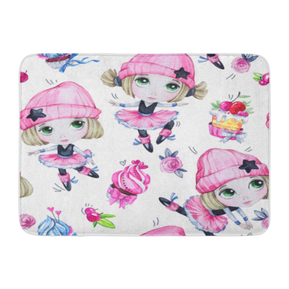 LADDKE Watercolor Ballet Girls Sweet Cakes Dancing Princesses Teenager ...