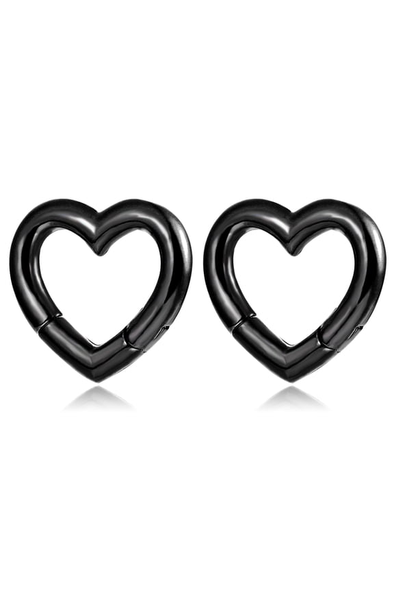 Chic Heart Ear Weights for Stretched Ears, 2g Ear Hangers Dangle Gauges for 6mm+ Ears Stretching, 316L Surgical Steel Weighted Gauges Body Jewelry for Women