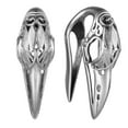 thumbnail image 1 of LADEMAYH Gothic/Punk Ear Weights for Stretched Ears, Bird Skull Design 9/16in Dangle Gauges for 14mm+ Ear Stretching, Hypoallergenic 316L Stainless Steel Weighted Gauges Body Jewelry, 1 of 6