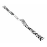 LADIES 13MM STAINLESS STEEL JUBILEE WATCH BAND, Silver, Compatible With ROLEX DATEJUST 26MM CASE