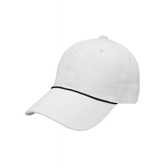 LADIES 6 PANEL BRUSHED TWILL CAP, White