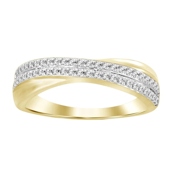 Bellano Women's Band 0.30CT Round Diamond 14K Yellow Gold
