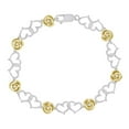 thumbnail image 1 of Bellano Women's Bracelet 0.33Ct Round Diamond White/Yellow Gold/Sterling Silver, 1 of 1