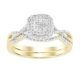 thumbnail image 1 of Bellano Women's Bridal Set 0.25Ct Round Diamond Yellow Gold/Sterling Silver, 1 of 1