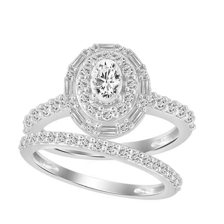 LADIES RING 0.33CT ROUND/BAGUETTE DIAMOND 14K WHITE GOLD LADIES RING 0.33CT ROUND/BAGUETTE DIAMOND 14K WHITE GOLD