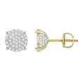 thumbnail image 1 of Bellano Women's Earrings 0.20CT Round Diamond 10K Yellow Gold, 1 of 1