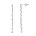 thumbnail image 1 of Bellano Women's Earrings 2.35CT Round/Pear Diamond 14K White Gold, 1 of 1