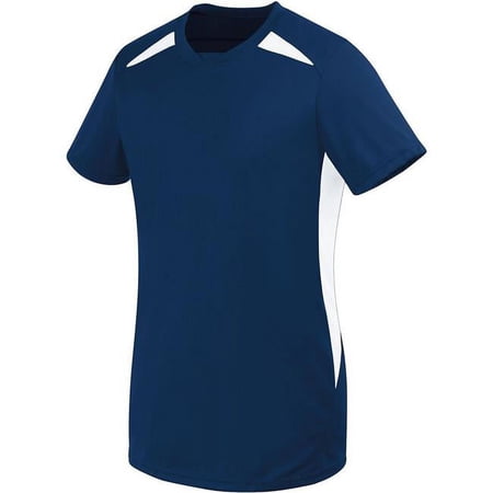 LADIES HAWK JERSEY, L, NAVY/WHITE