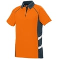 thumbnail image 1 of AUGUSTA SPORTSWEAR LADIES OBLIQUE POLO, XL, POWER ORANGE/SLATE/WHITE, 1 of 1