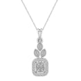 thumbnail image 1 of Bellano Women's Pendant With Chain 0.25Ct Round/Baguette Diamond 14K White Gold, 1 of 1