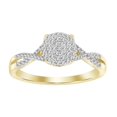 thumbnail image 1 of Bellano Women's Ring 0.15CT Round Diamond 10K Yellow Gold, 1 of 1