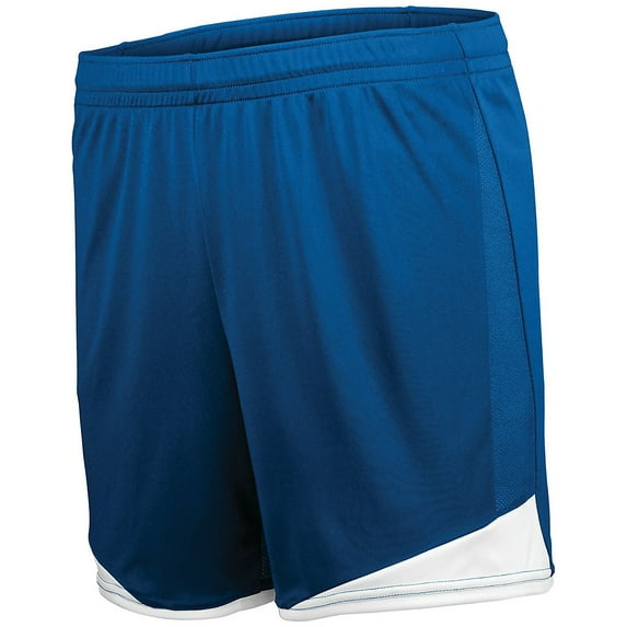 HIGH FIVE LADIES STAMFORD SOCCER SHORTS, L, ROYAL/WHITE