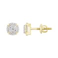 thumbnail image 1 of Bellano Women's Stud Earrings 0.25CT Round Diamond 10K Yellow Gold, 1 of 1
