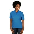 thumbnail image 1 of LADIES VALUE MOISTURE WICKING S/S POLO - TURQUOISE EXTRA LARGE SOLID, 1 of 1